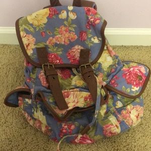 floral backpack